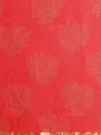 Saree Mall Peach-Coloured & Gold-Toned Zari Sarees - Distacart