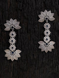 Shoshaa Silver-Toned Contemporary Drop Earrings - Distacart