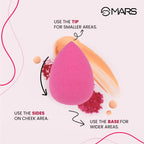 MARS Cosmetics Mini Beauty Blender For Face Makeup - Set Of 5 - Distacart