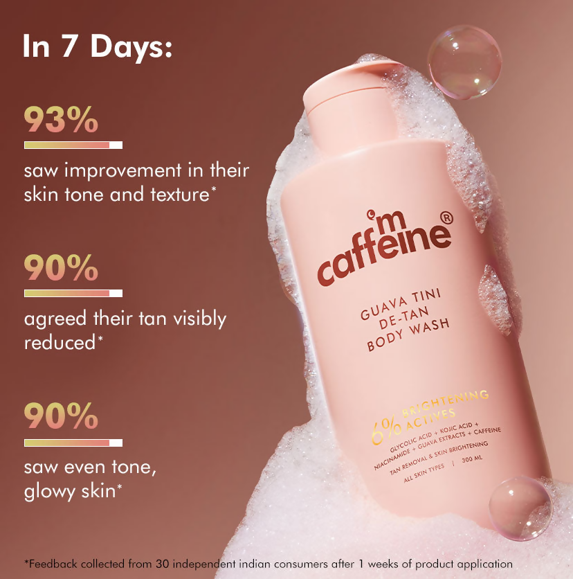 mCaffeine Guava Tini De-Tan Body Wash - Distacart