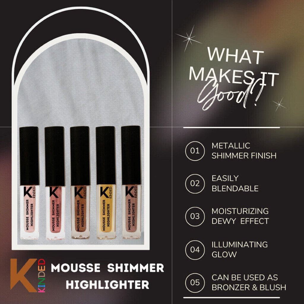 KINDED Mousse Shimmer Highlighter Combo