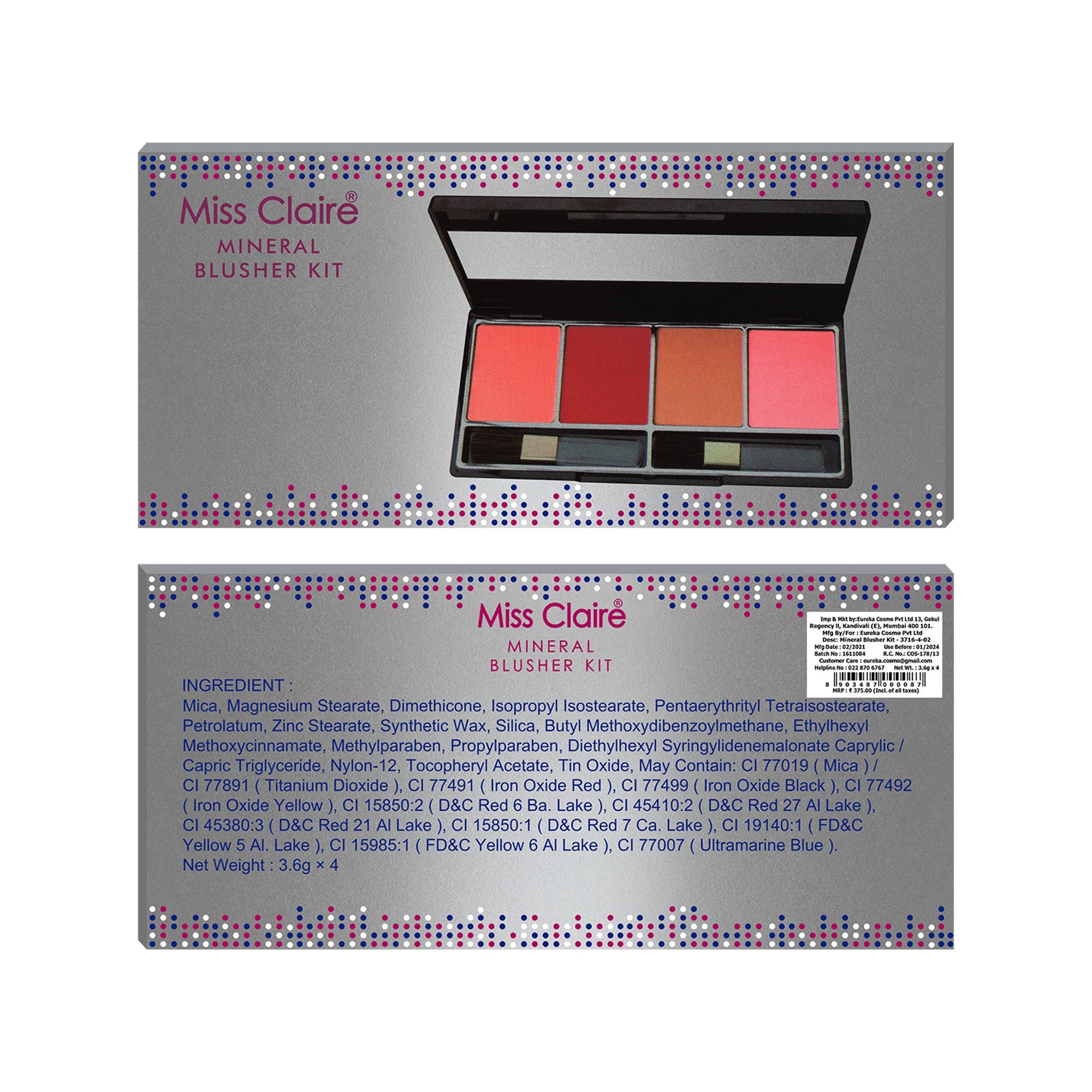 Miss Claire Mineral Blusher Kit - 3716-4-2