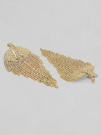 Tokyo Talkies Gold-Toned Contemporary Drop Earrings - Distacart