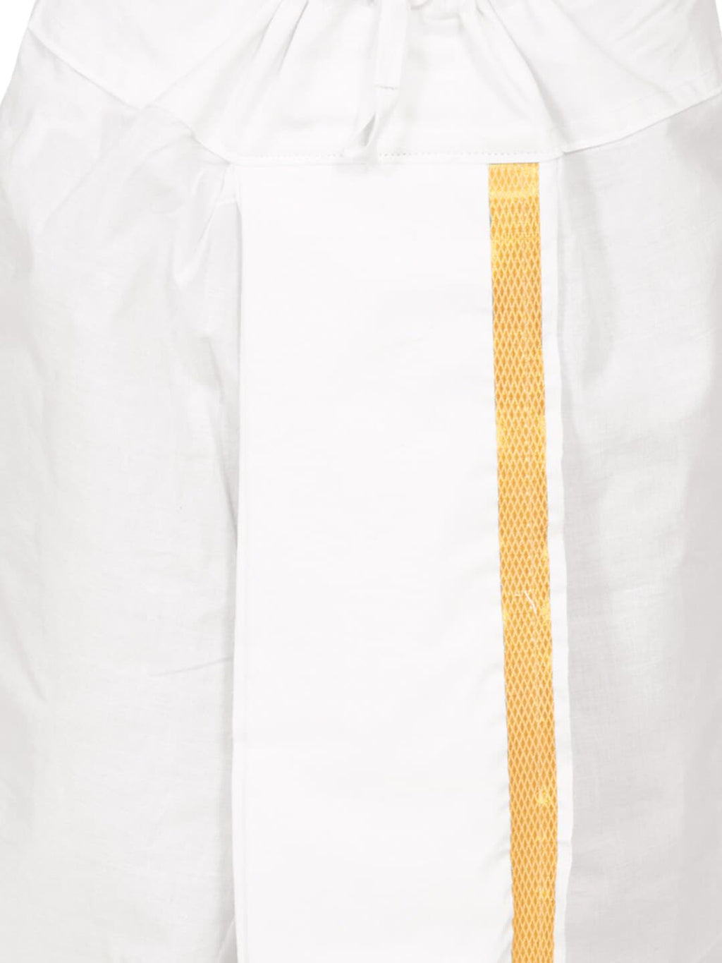 Sethukrishna Boys Cream-Coloured Printed Kurta with Dhoti Pants