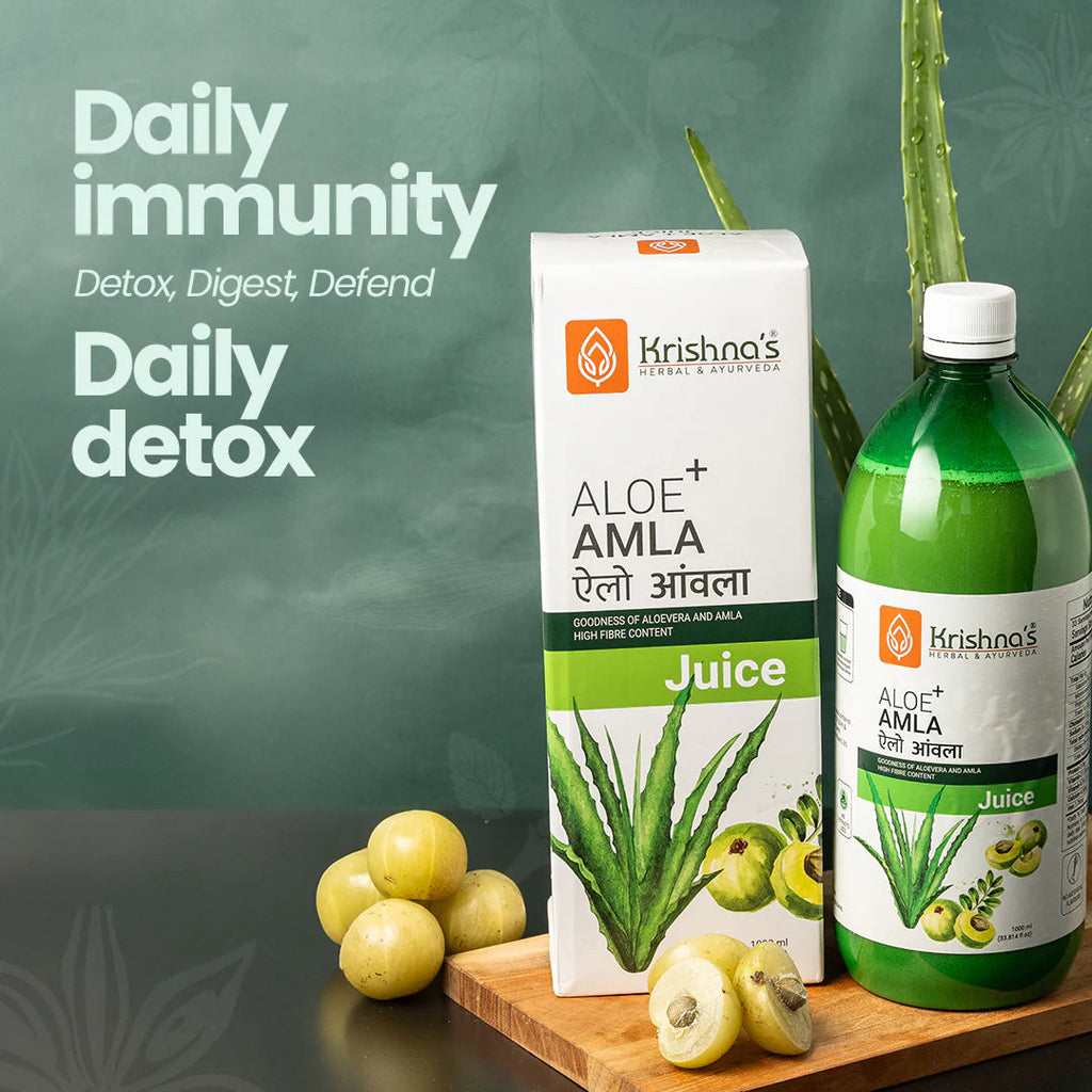Krishna's Herbal & Ayurveda Aloe+ Amla Juice