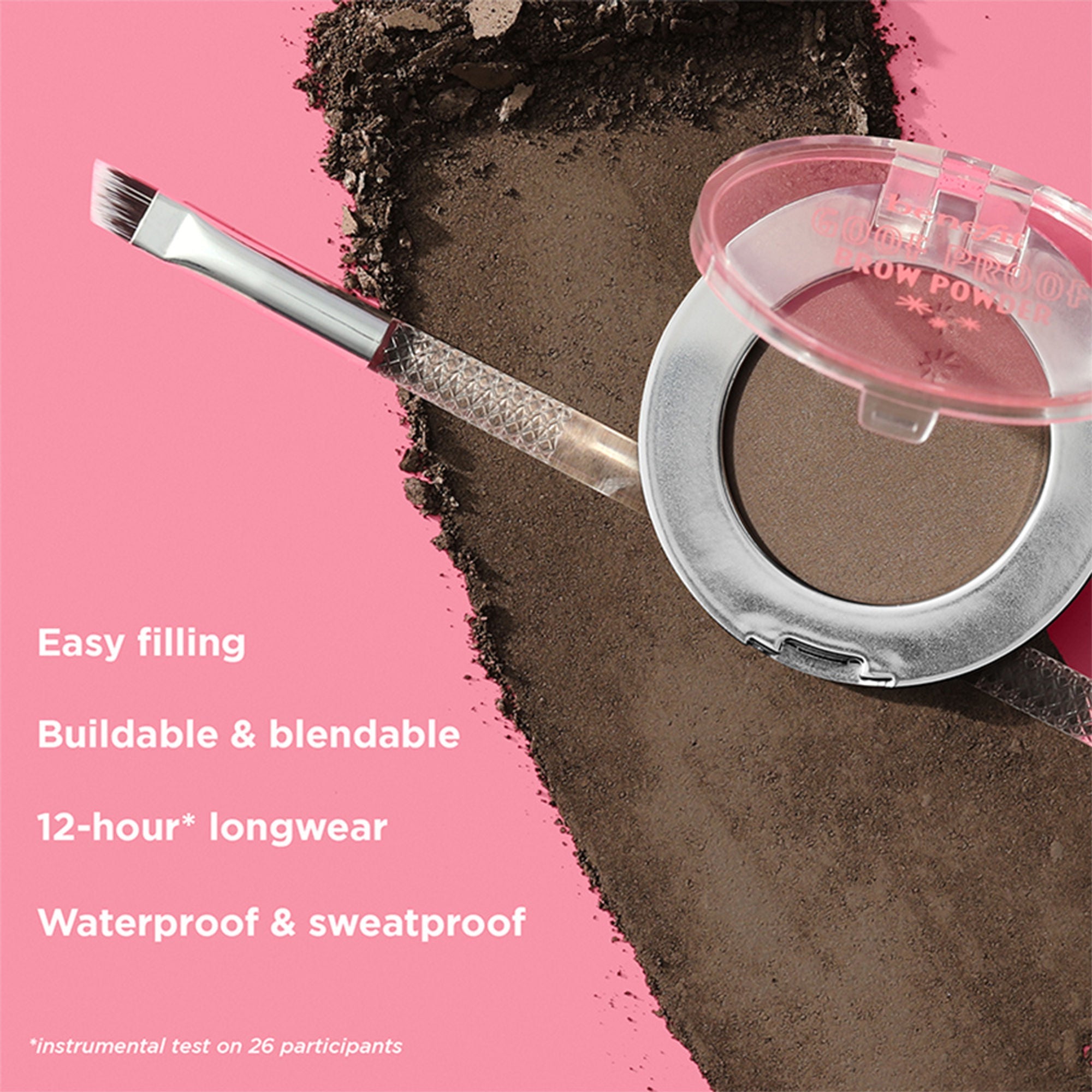 Benefit Cosmetics Goof Proof Brow Powder - 3.5 - Neutral Medium Brown - Distacart