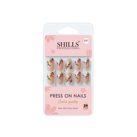 Shills Professional Reusable Press On Nails Oval - SPN691