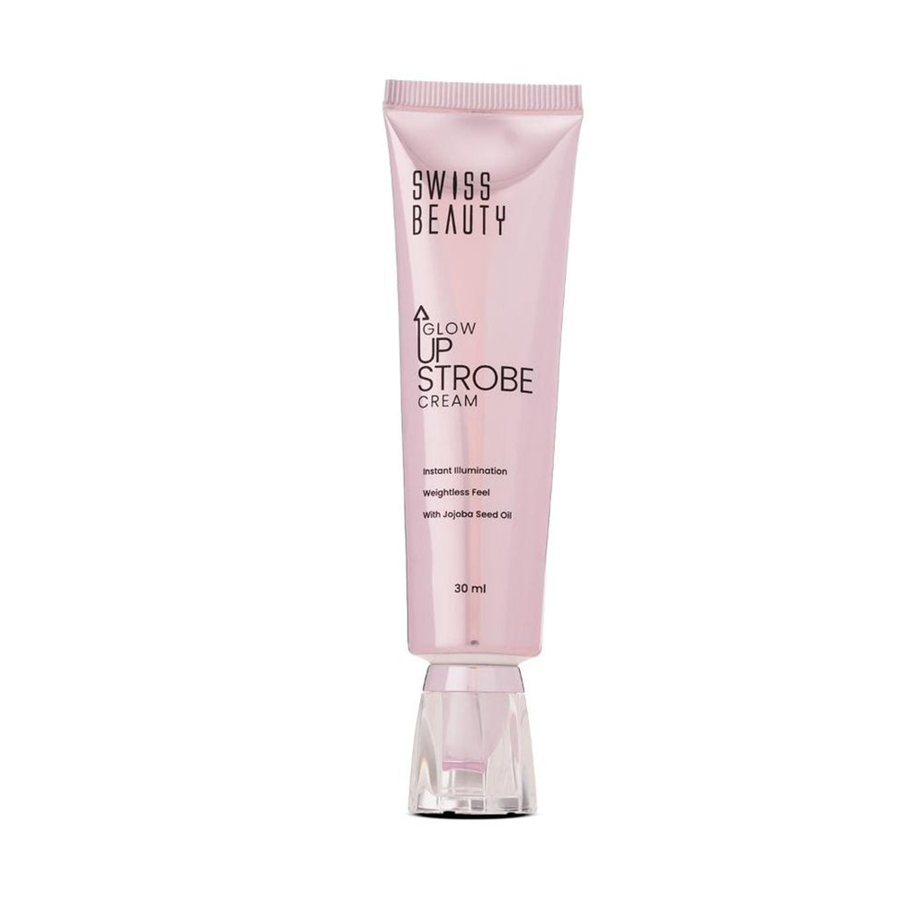 Swiss Beauty Glow Up Strobe Cream, Dewy Radiance, Versatile Use With Jojoba Oil - 1 Pink Twilight - Distacart