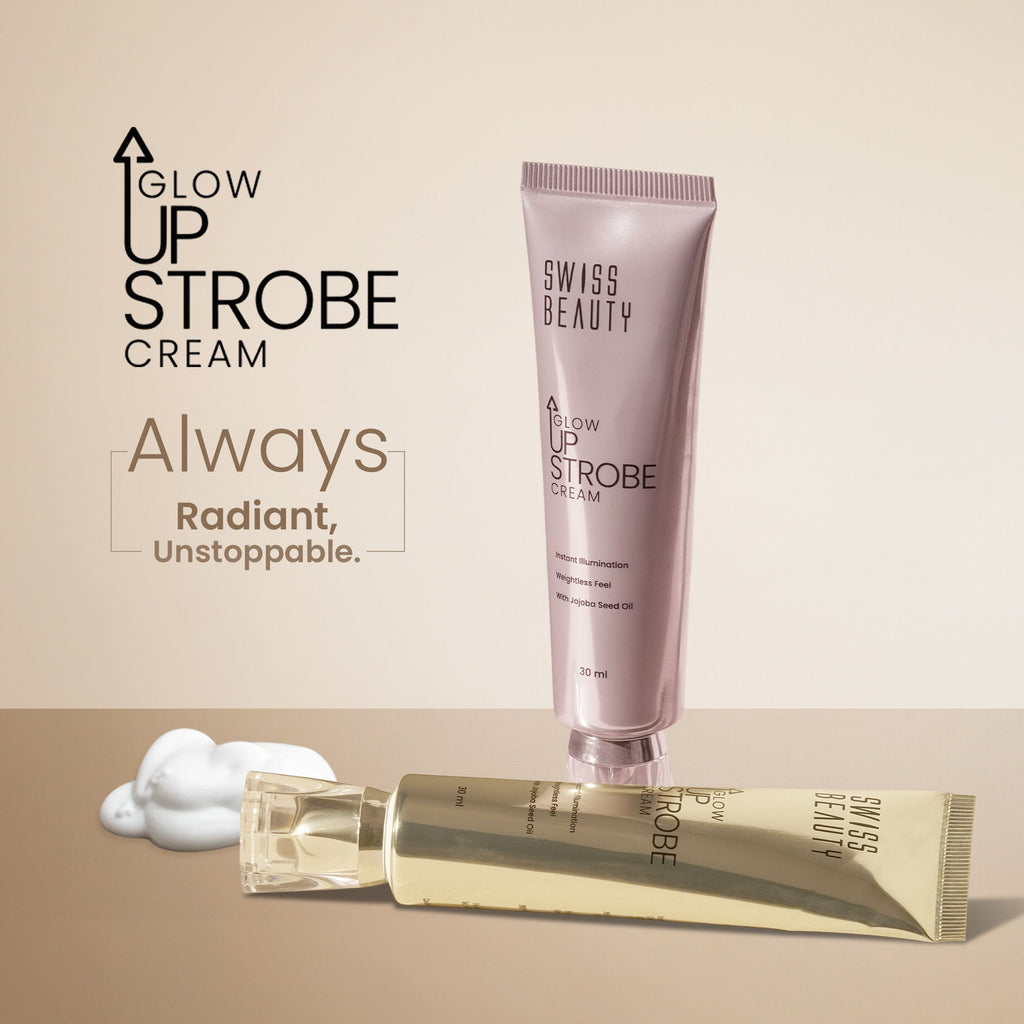 Swiss Beauty Glow Up Strobe Cream, Dewy Radiance, Versatile Use With Jojoba Oil - 2 Moonlit Glow - Distacart