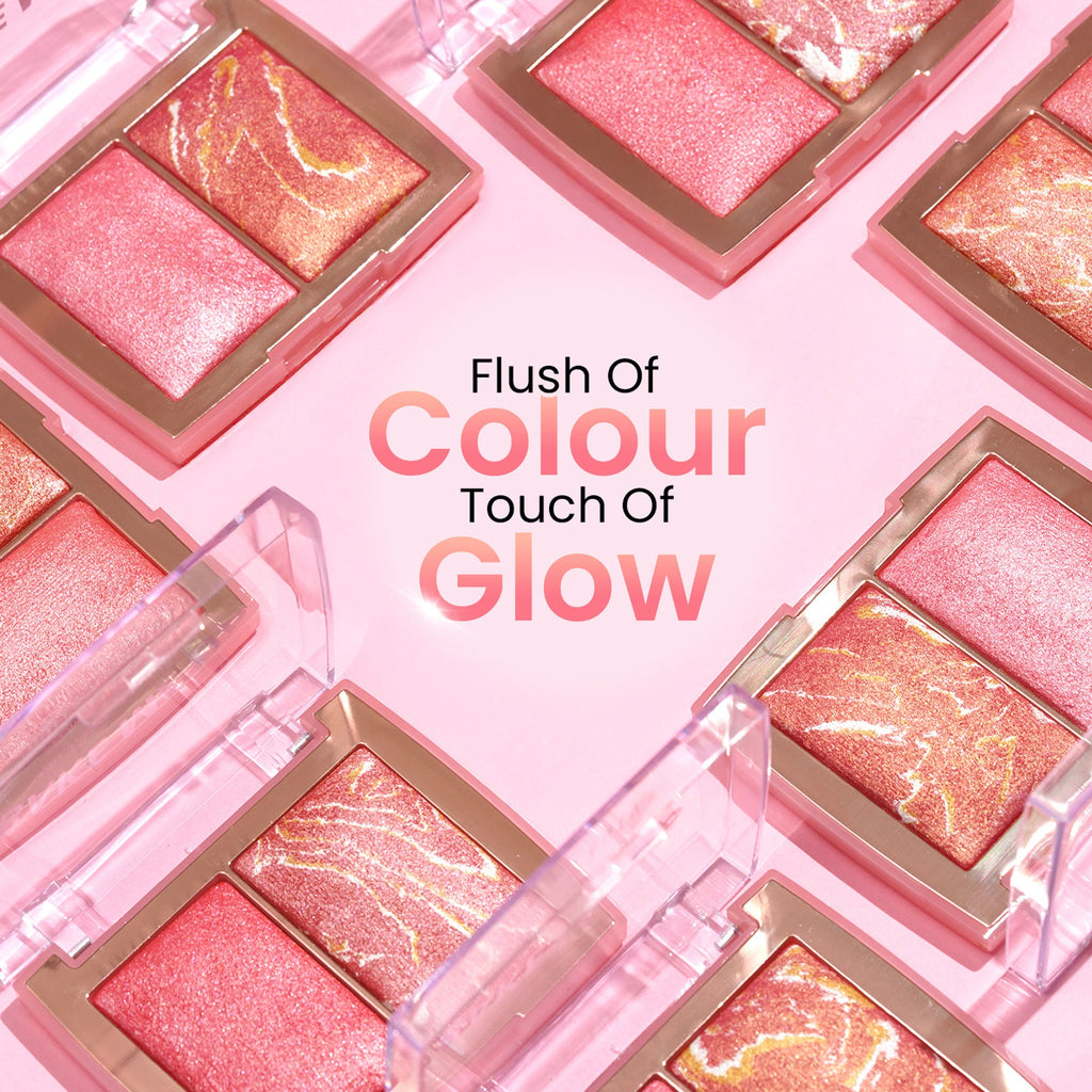 Swiss Beauty Bake Me Up Blush & Highlighter , 2-In-1 Baked Formula, Long-Lasting - Baked Apricot - Distacart