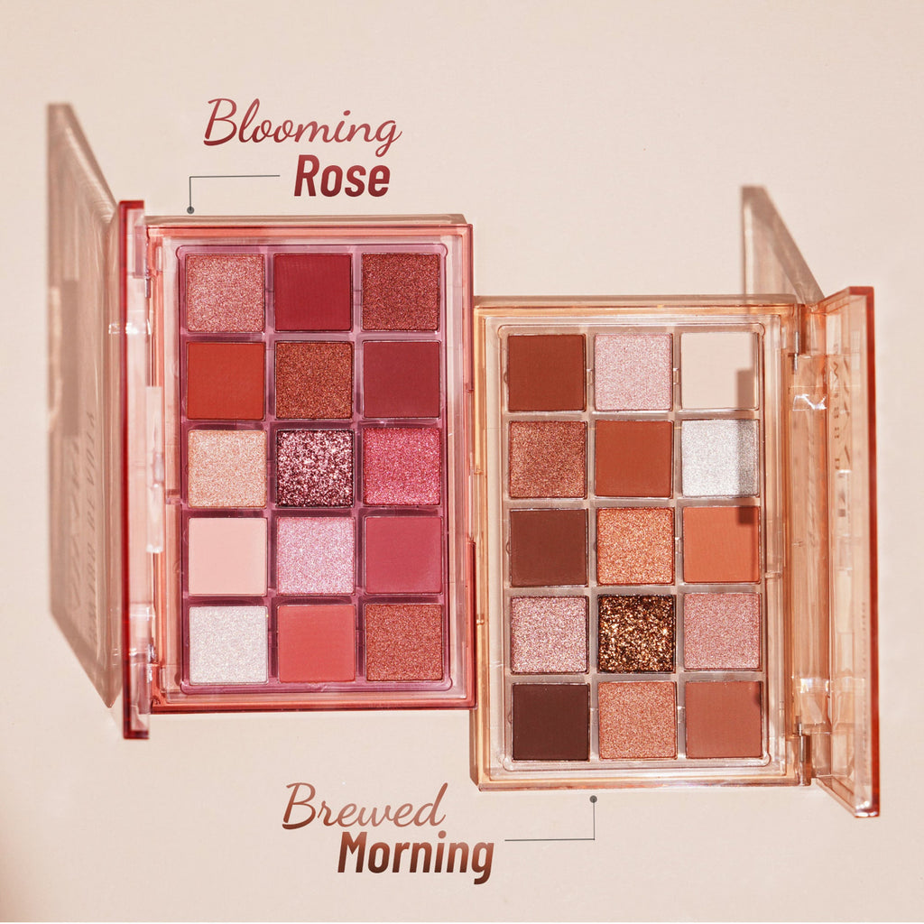 Swiss Beauty Awaken Eyeshadow Palette , Matte + Shimmer Finish , Long-Lasting - Blooming Rose - Distacart