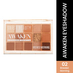 Swiss Beauty Awaken Eyeshadow Palette , Matte + Shimmer Finish , Long-Lasting - Brewed Morning