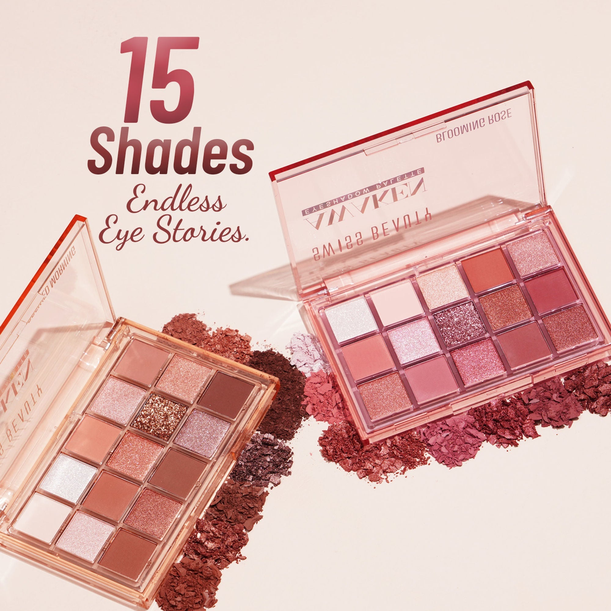 Swiss Beauty Awaken Eyeshadow Palette , Matte + Shimmer Finish , Long-Lasting - Brewed Morning