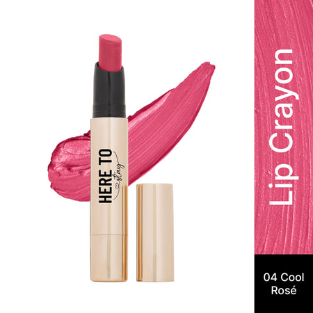 Swiss Beauty Select Here To Stay Lip Crayon Velvety-Matte Finish , 12-Hour Stay - 4 Cool Rose