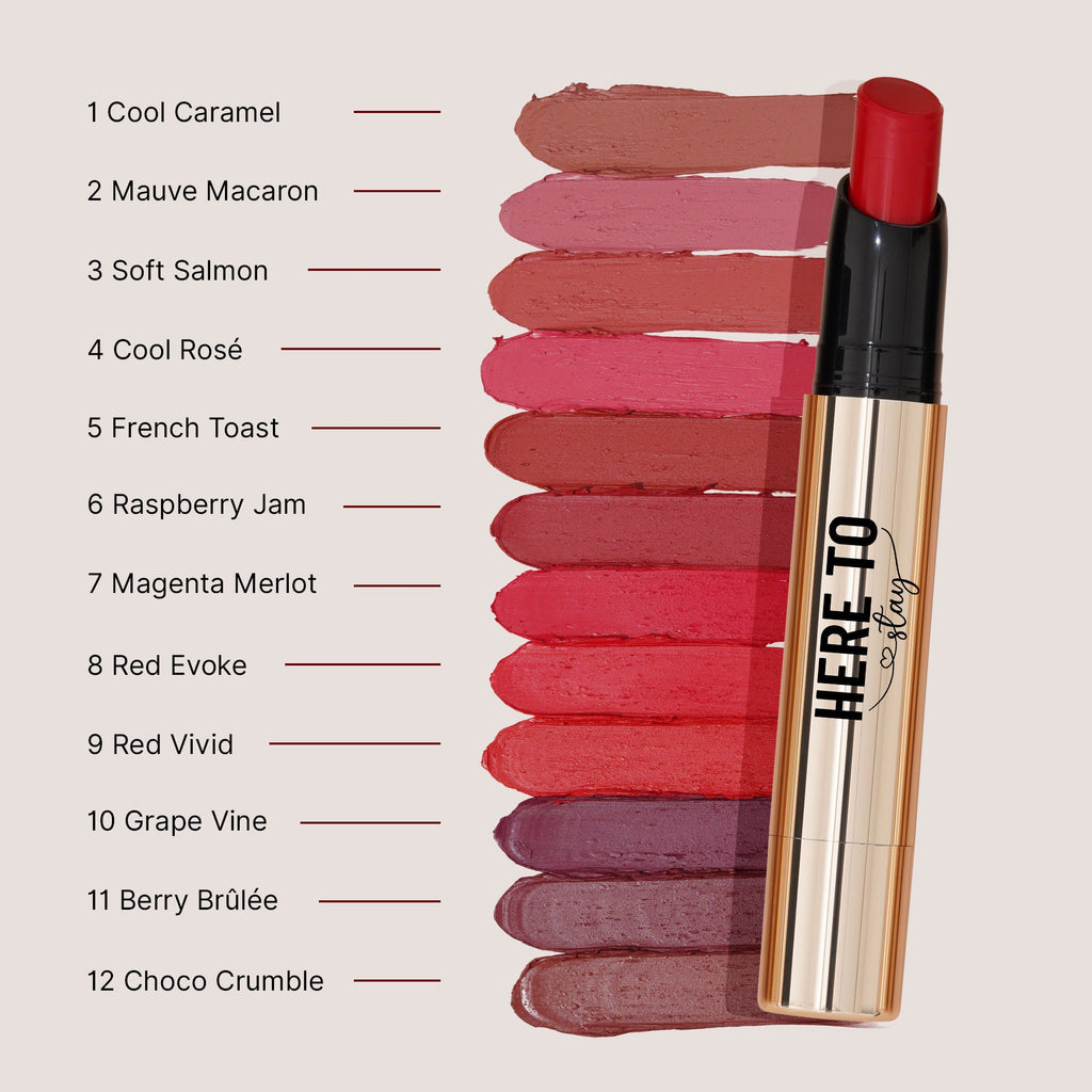 Swiss Beauty Select Here To Stay Lip Crayon Velvety-Matte Finish , 12-Hour Stay - 6 Raspberry Jam - Distacart