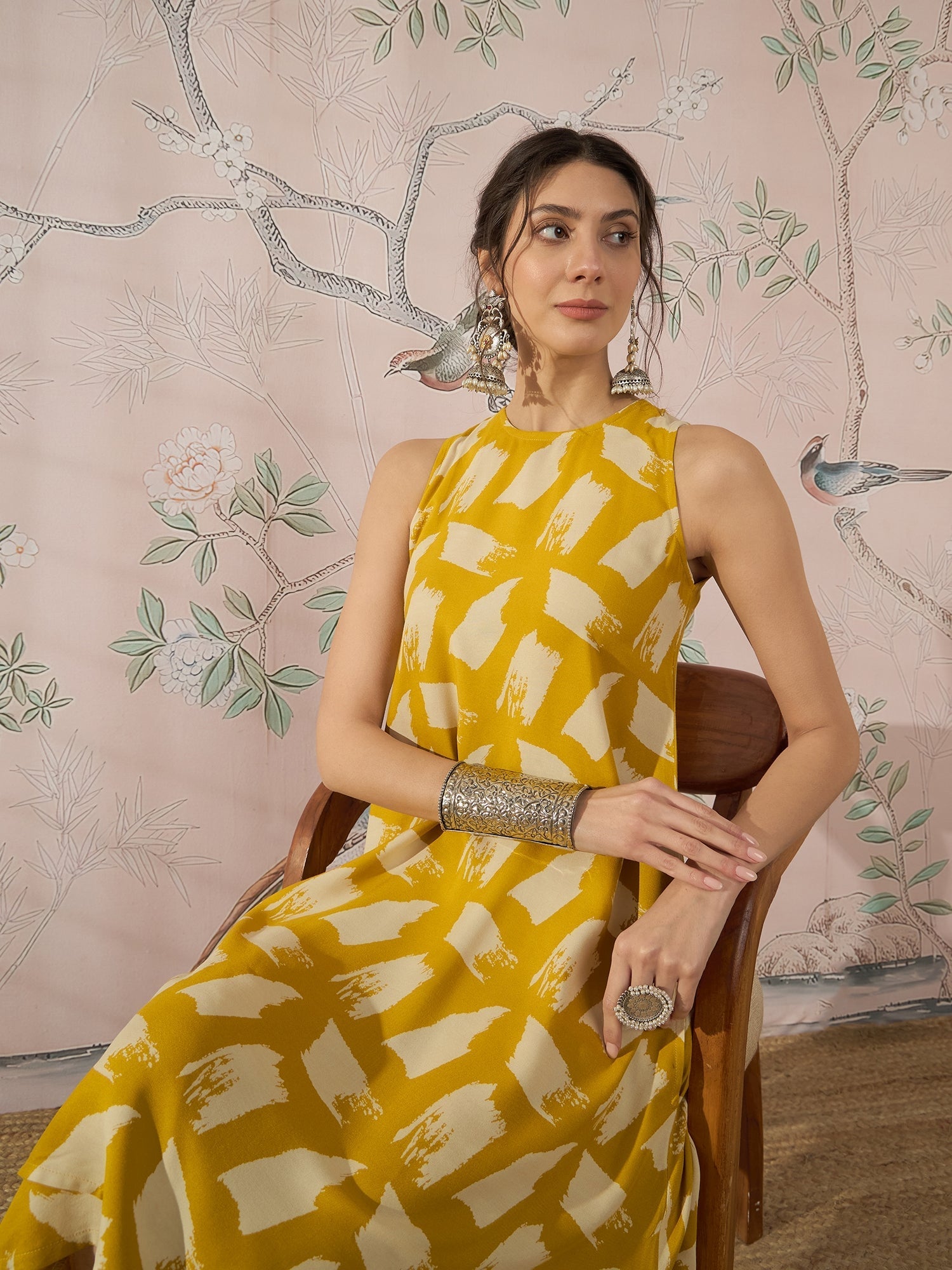 InWeave Honey Yellow Beige Kurta Set