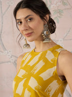 InWeave Honey Yellow Beige Kurta Set