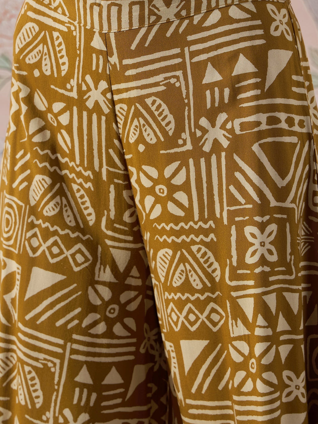 InWeave Dark Yellow Ethnic Flared Kurta Set
