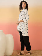 InWeave White Embroidery Mandarin Black Set - Distacart