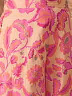 InWeave Light Peach Big V-Flared Kurta Set