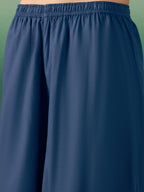 InWeave Midnight Blue Kurta Palazzo Set