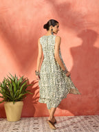 InWeave Sea Green Ethnic Palazzo Kurta Set