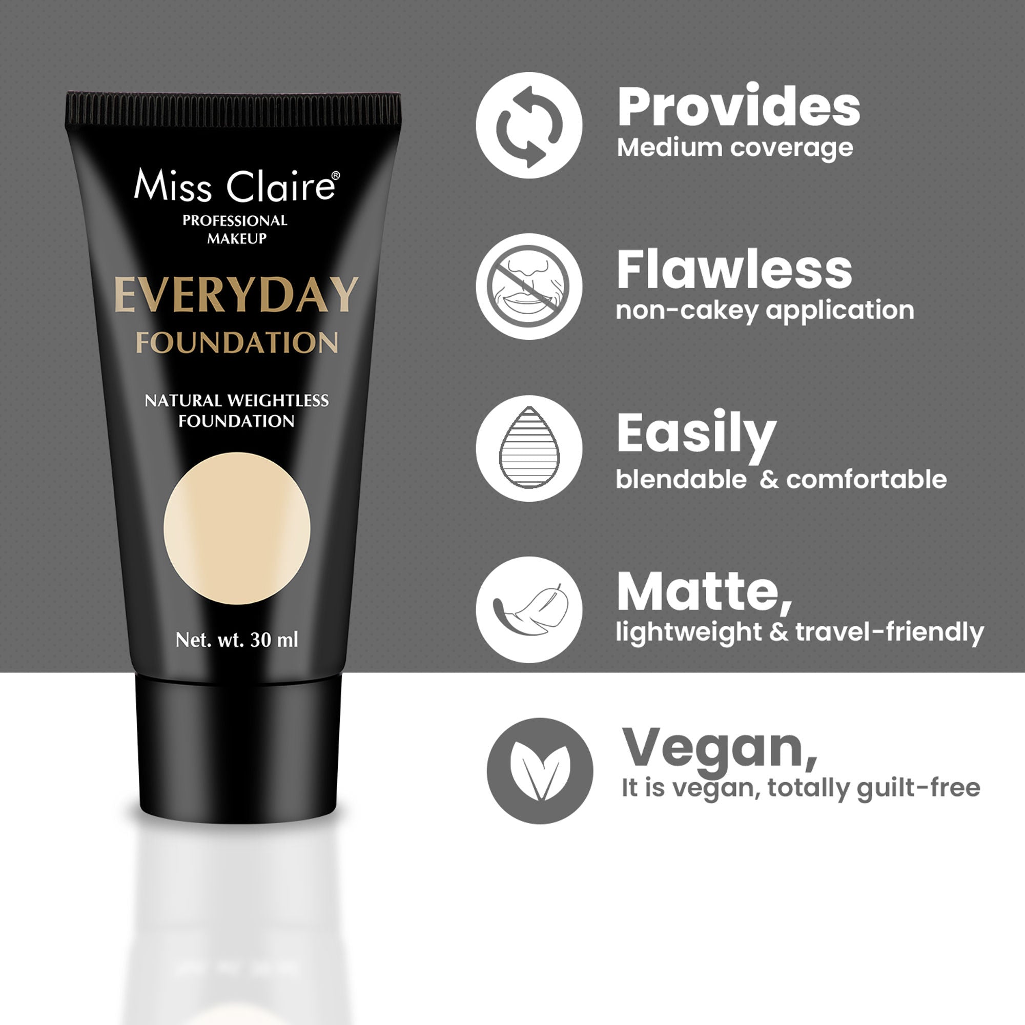 Miss Claire Everyday Foundation - Mt-04 Cinnamon