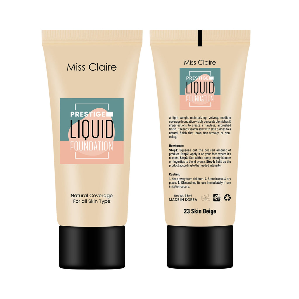 Miss Claire Prestige Liquid Foundation Natural Coverage - 23 Beige