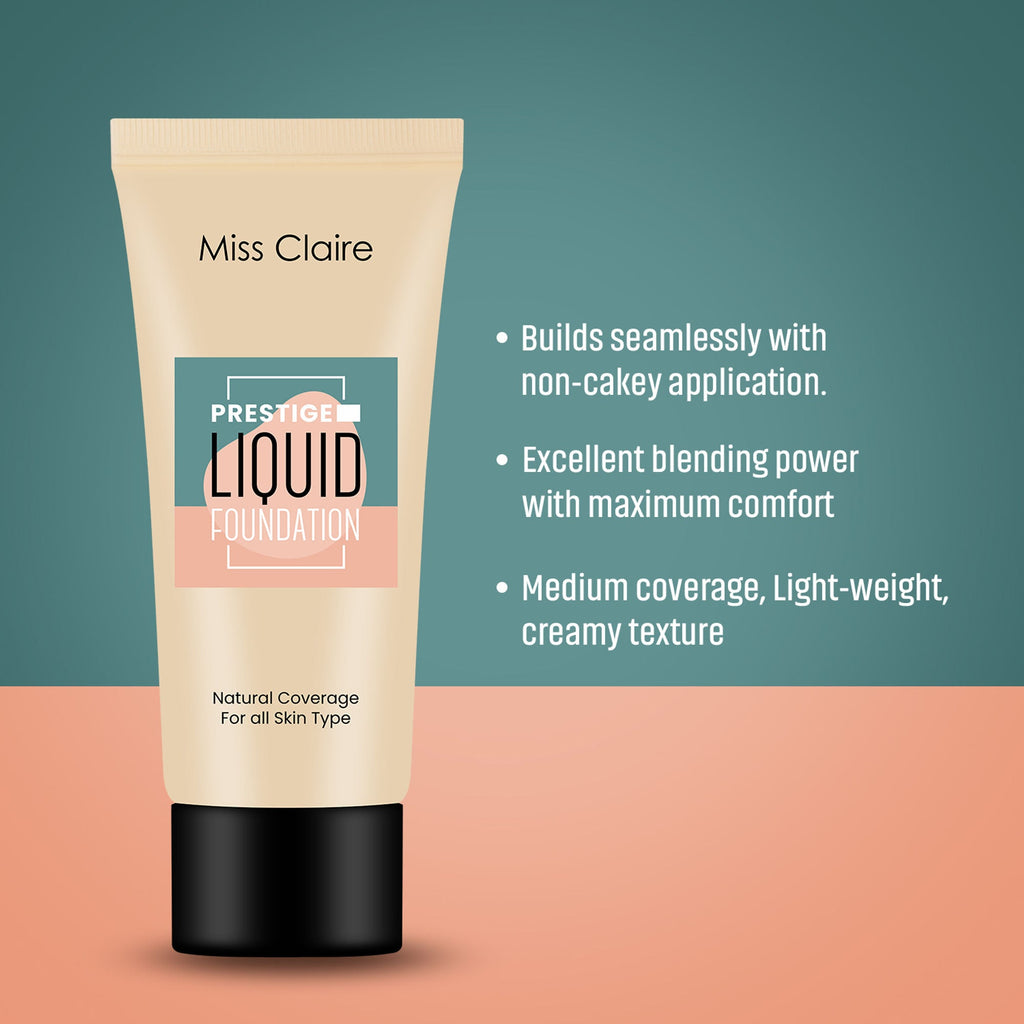 Miss Claire Prestige Liquid Foundation Natural Coverage - 23 Beige
