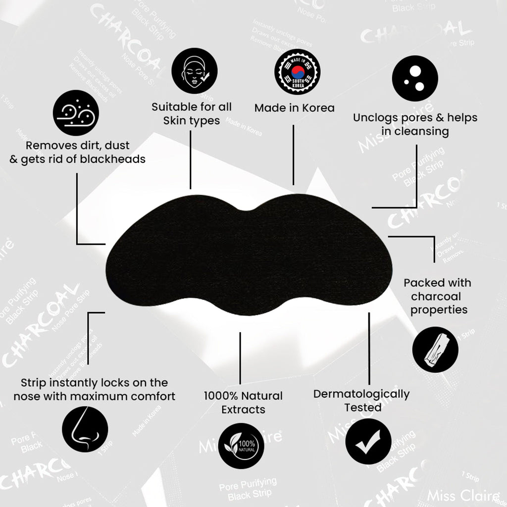 Miss Claire Charcoal Nose Strip - Distacart