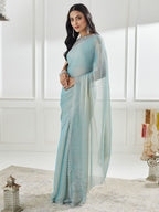 kasee Beads and Stones Pure Silk Saree - Distacart