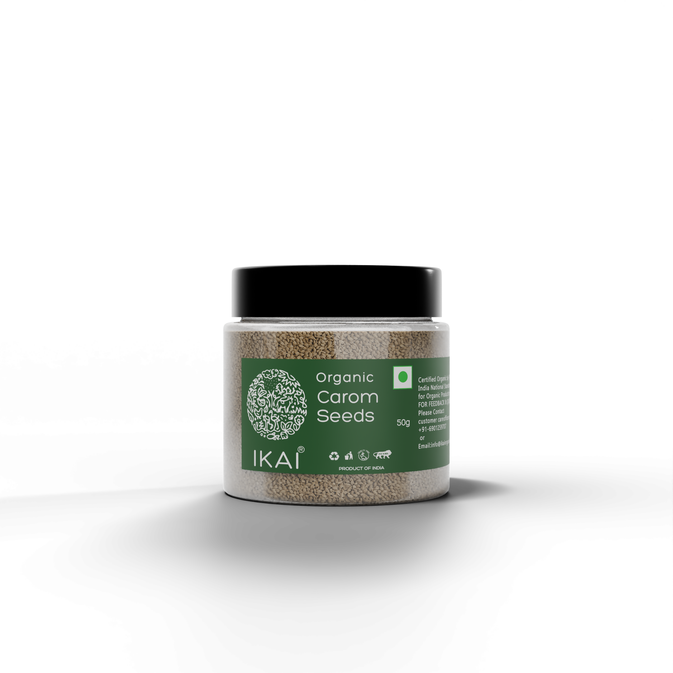 2 - Organic Carom Seeds - 50g