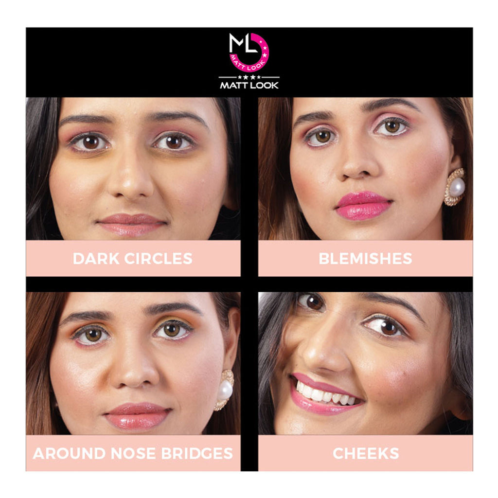 Matt Look Concealer & Anticernes SPF 20 - Natural Beige - Distacart