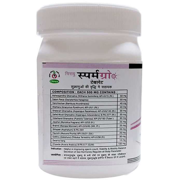 Chirayu Sperm Gro Tablets
