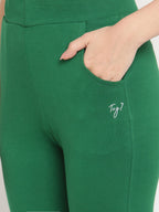 TAG 7 Pack of 2 Green & Mustard Yellow Ankle-Length Leggings