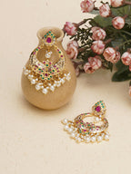 Jadau Earrings (Gold) - Ruby Raang - Distacart