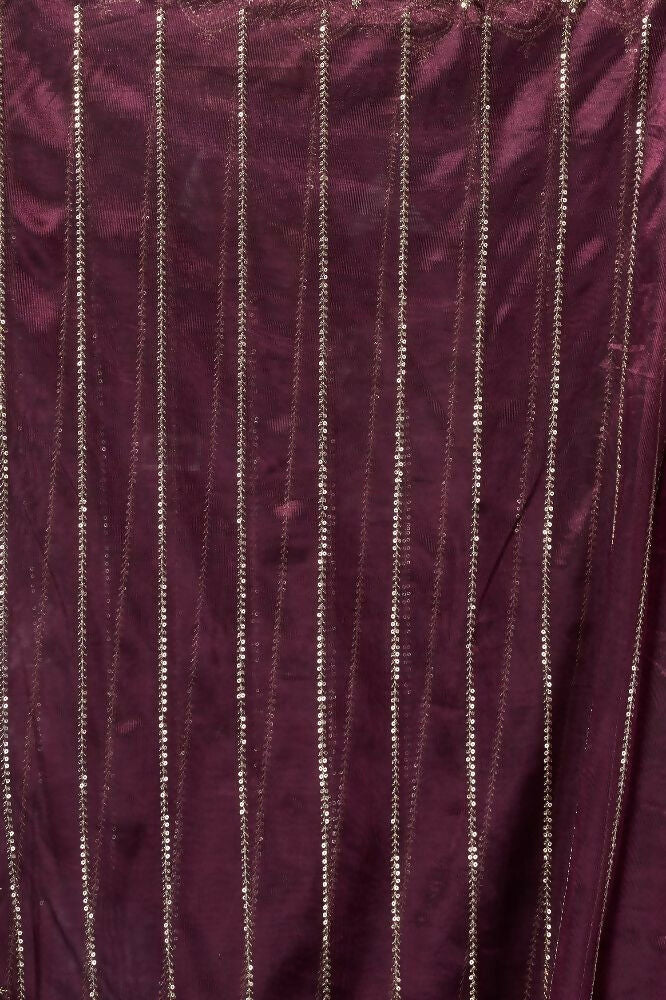 Joban Fashion Purple Net Party Wear Sarees - Distacart