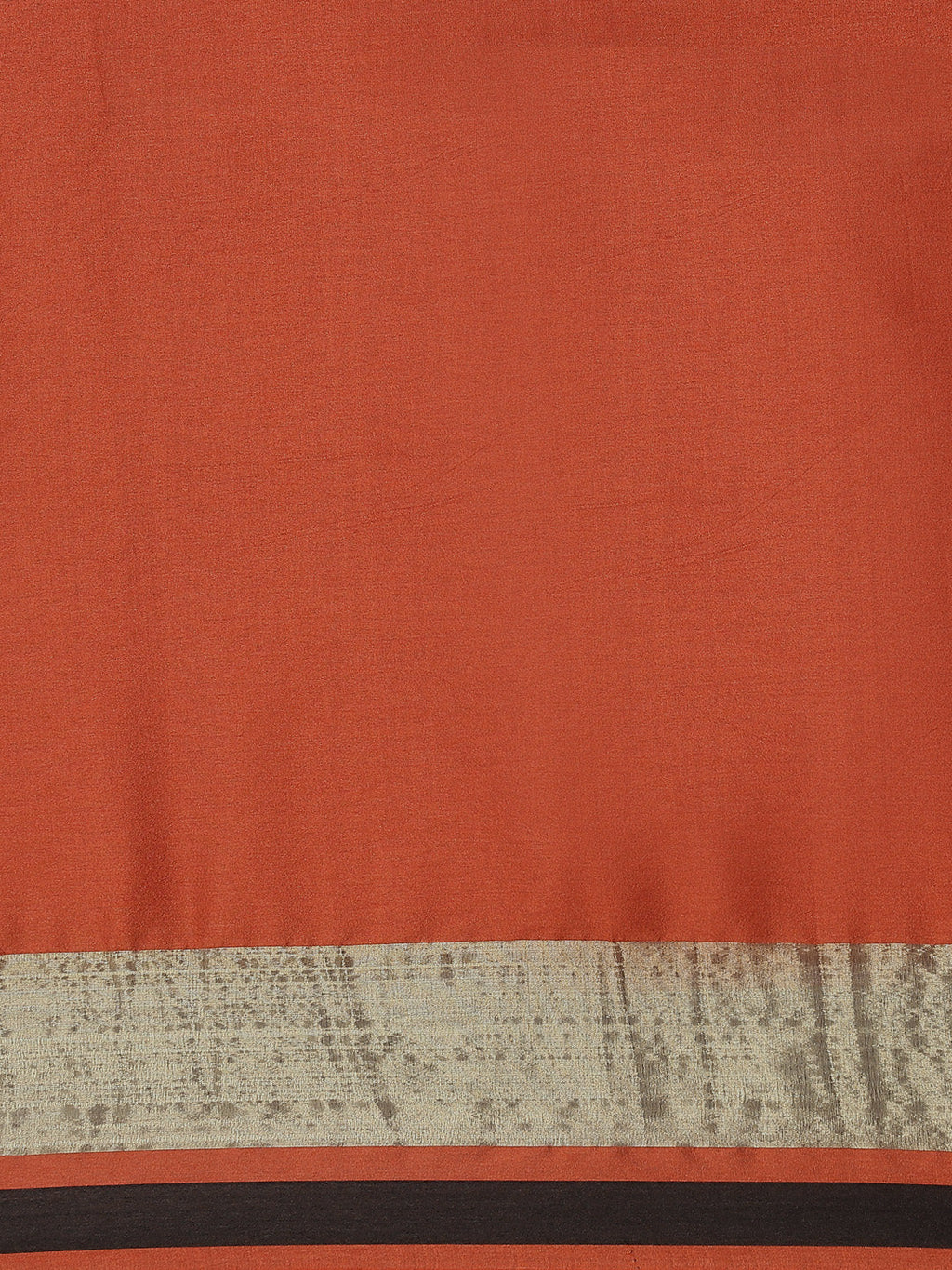Saree Mall Rust & Gold-Toned Woven Design Silk Blend Uppada Sarees