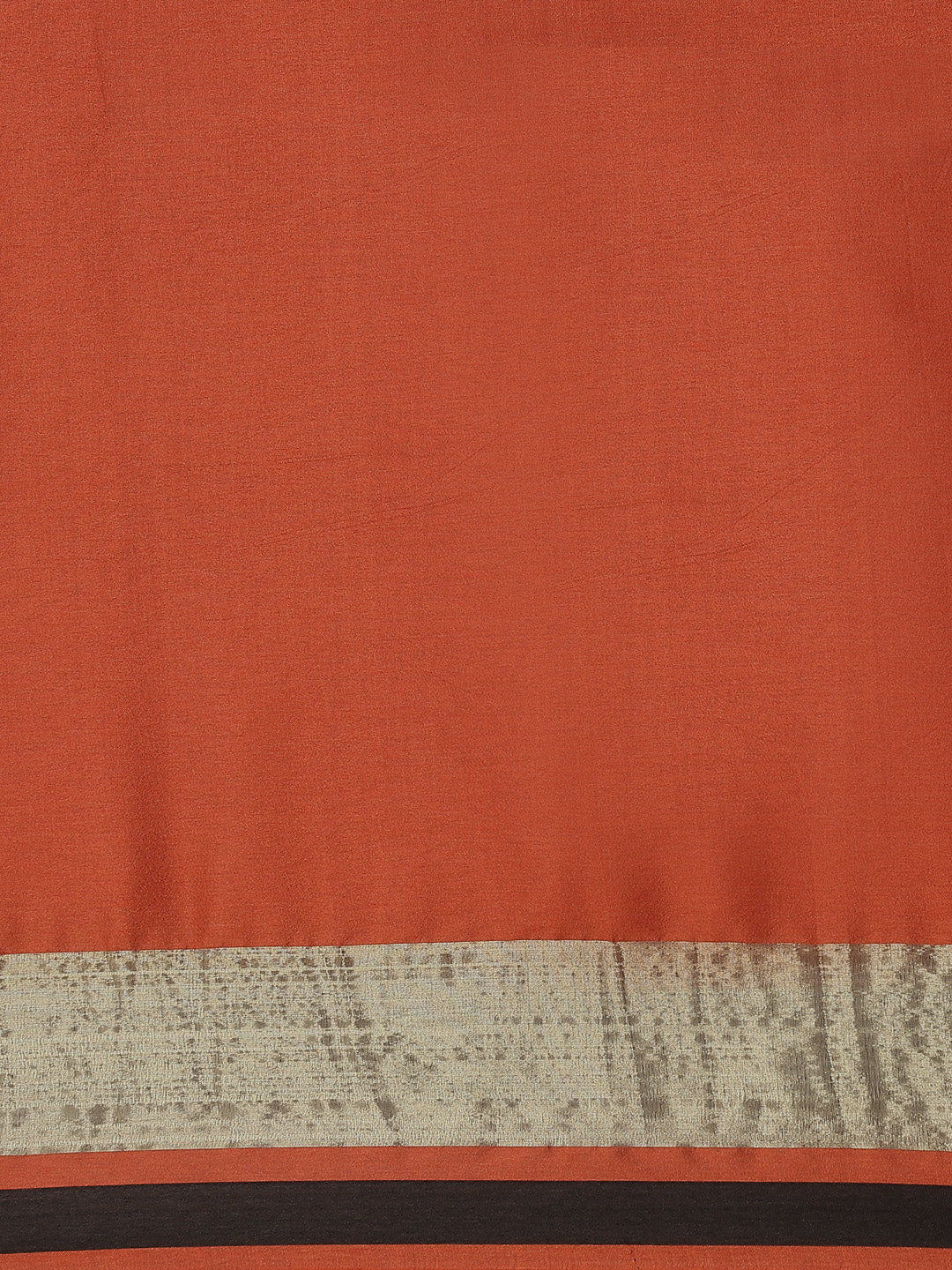 Saree Mall Rust & Gold-Toned Woven Design Silk Blend Uppada Sarees