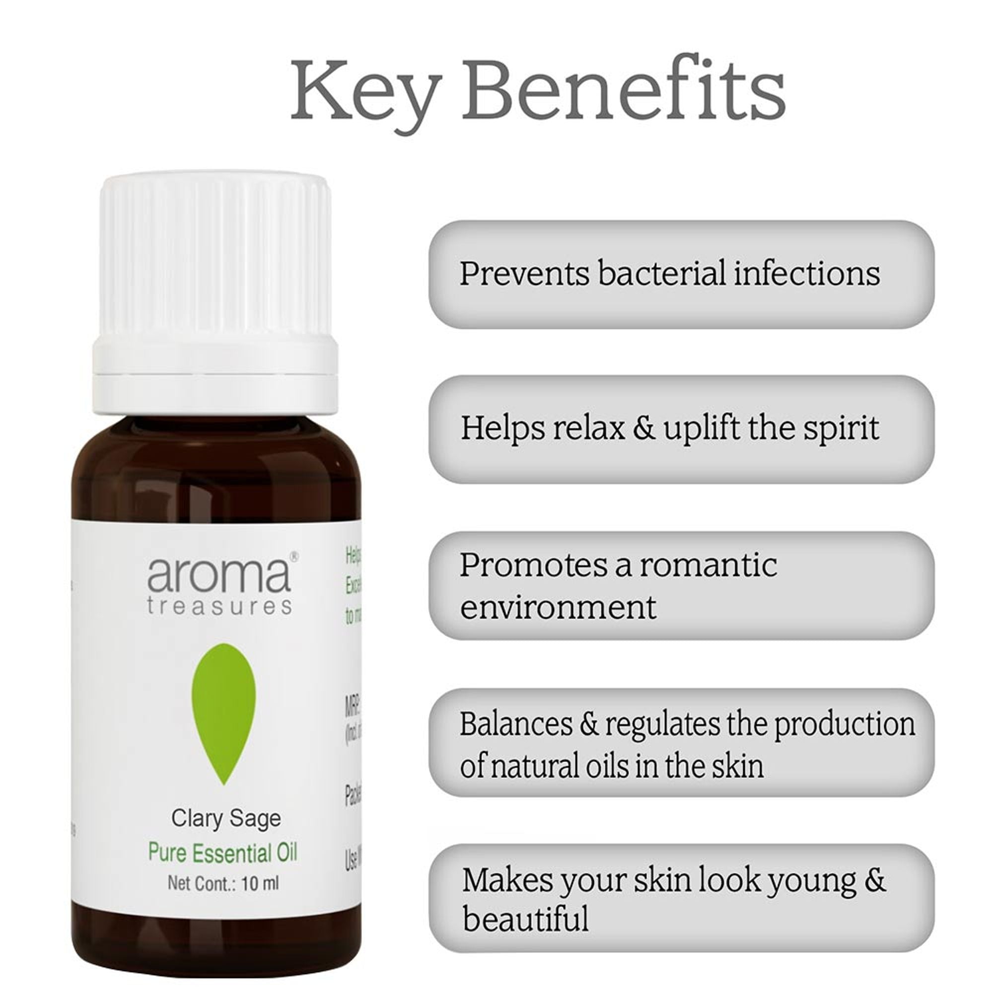 Aroma Treasures Clary Sage Pure Essential Oil