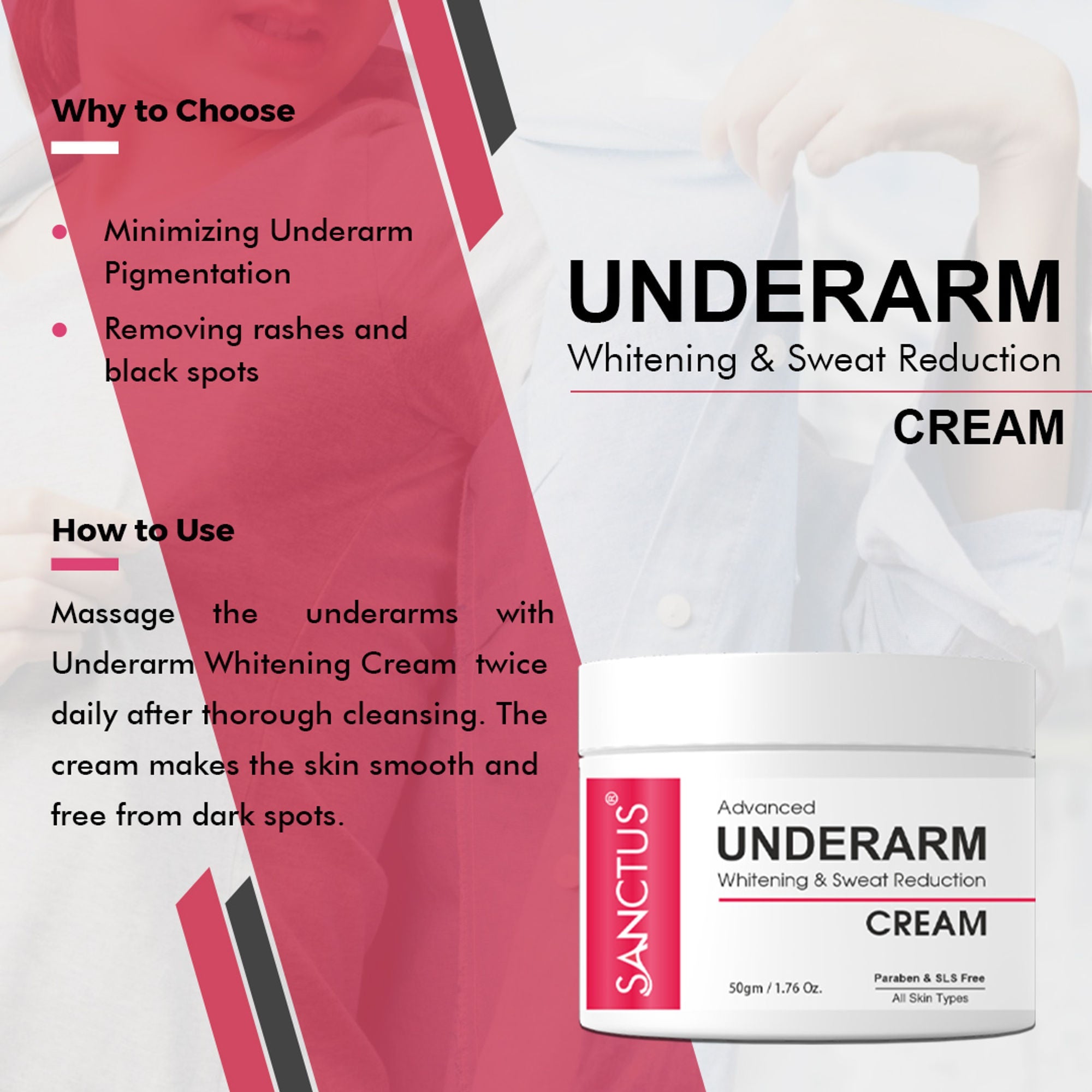 SANCTUS Underarm Dark Spot Whitening Kit