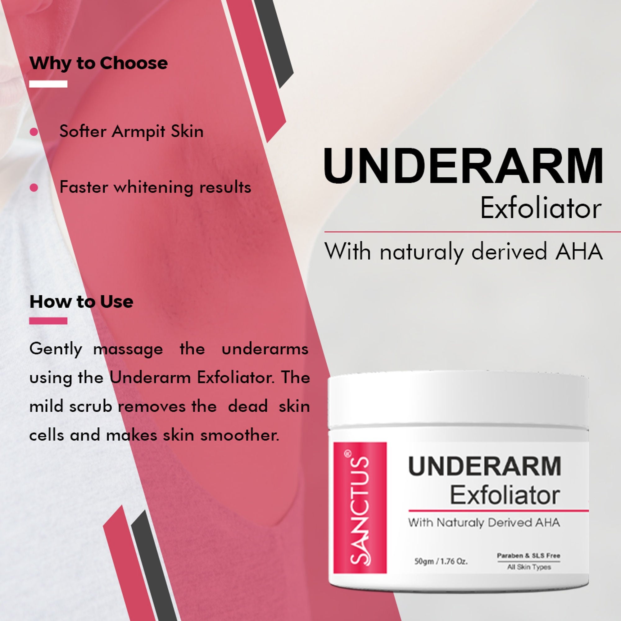 SANCTUS Underarm Dark Spot Whitening Kit