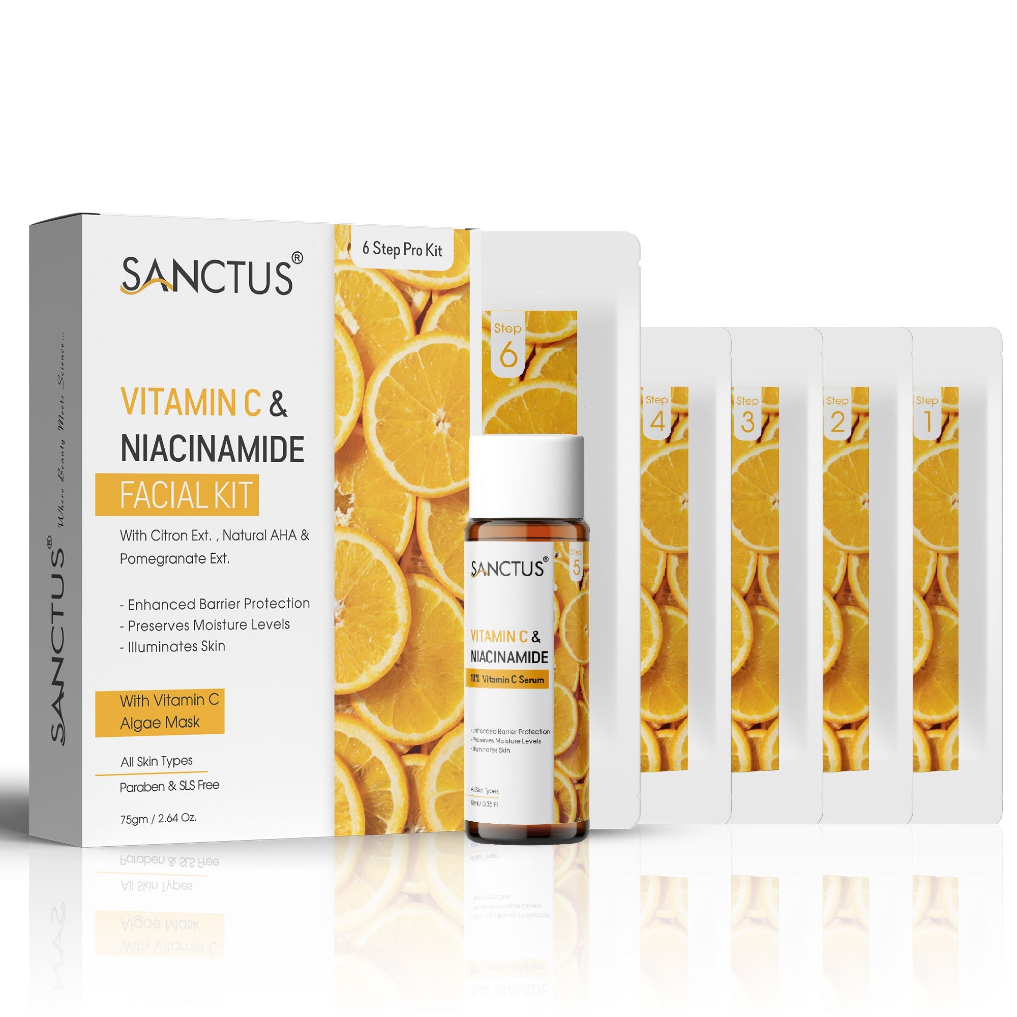 SANCTUS Vitamin C & Niacinamide Single Use Facial Kit