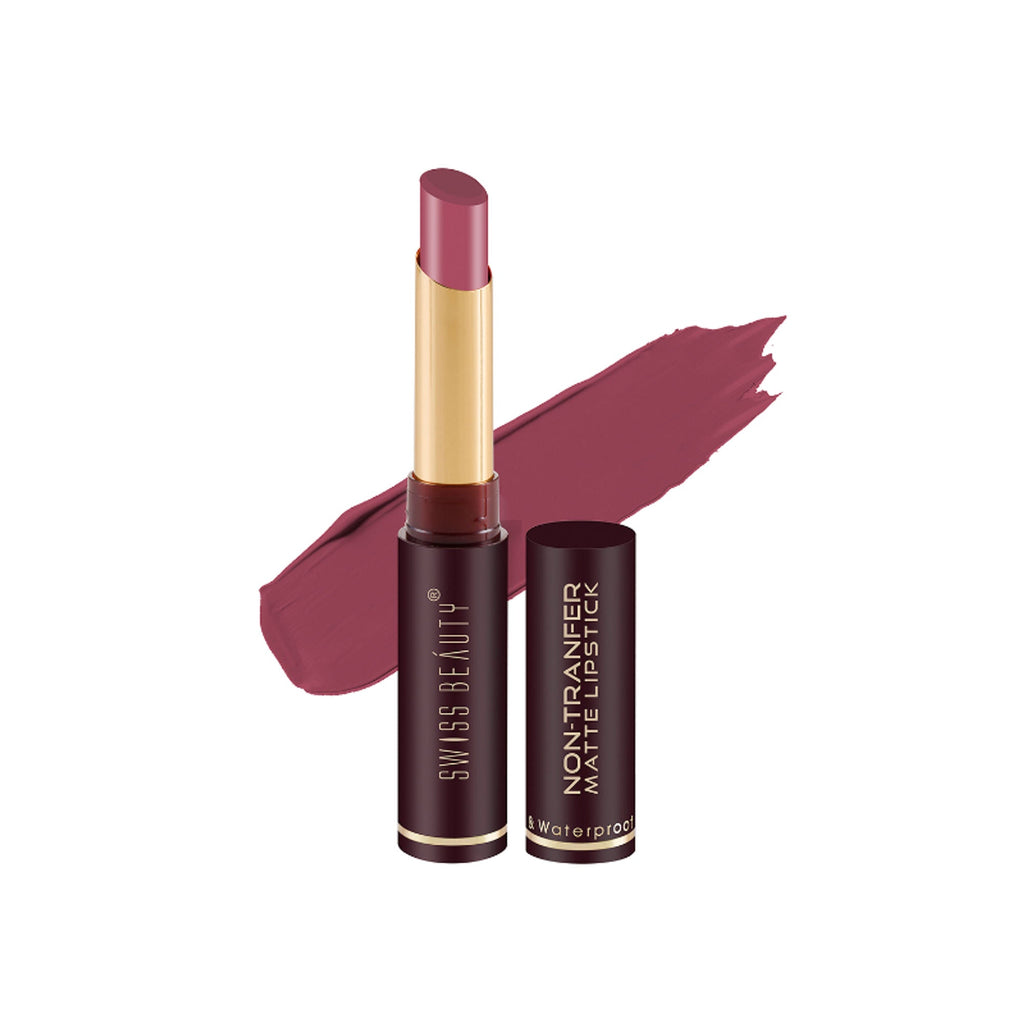 Swiss Beauty Non-Transfer Matte Lipstick - 7 Mauve Blush