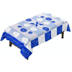 Yellow Weaves Designer Center 4 Seater Table Cover - Blue