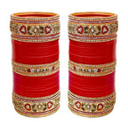 Tehzeeb Creations Bridal Bangle Set Wedding Chuda Designer Chura Fashion Choora For Women - Distacart