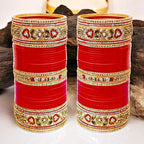 Tehzeeb Creations Bridal Bangle Set Wedding Chuda Designer Chura Fashion Choora For Women - Distacart