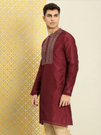 House of Pataudi Men Yoke Design Long Sleeves Jashn Kurta