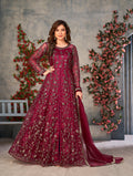 Monjolika Fashion Magenta Color Net Embroidered Anarkali Salwar Suit - Distacart