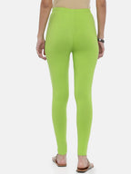 Souchii Lime Green Solid Ankle-Length Leggings - Distacart